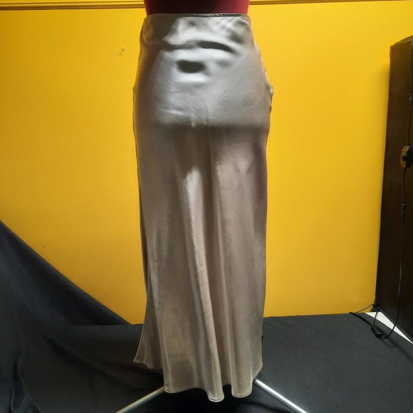 Vintage R'Co Champagne Shimmer tie waist wrap crop top with skirt  SM - Picture 7 of 9